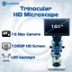 Тринокулярный микроскоп Sunshine SZM45T-B1-1600S / камера 16 Mpx / HD дисплей 10'' 1080P / подсветка - изображение 2