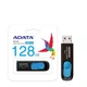 USB флеш-накопичувач флешка Flash A-DATA USB 3.2 AUV 128 128Gb Black/Blue - зображення 4