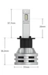 Автомобільні світлодіодні лампи з цоколем H1 PHILIPS 6 LED 19W 11258UE2X2 Ultinon Essential G2 6500K (01026) - зображення 5