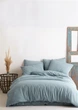 Постельное белье Limasso Stonewashed Ranforse 160 х 220 см Akdeniz Mavisi - изображение 1