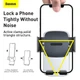 Держатель BASEUS Easy Control Clamp Car Mount Holder (Applicable to Round Air Outlet) |4.7-6.7"| (SUYK000201) черный - изображение 7
