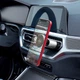 Держатель BOROFONE Cool move air outlet magnetic Car holder extended version BH47 черно-серебряный - изображение 4