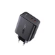 Адаптер мережевий ACEFAST A9 |2Type-C, 40W/3A, PD/QC| Black - зображення 3