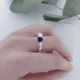 Кольцо женское с камнем в форме сердца DeKolie MM0045 серебристое - изображение 4