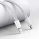 Кабель Baseus High Density Braided Type-C to Lightning PD 20W (1m) white - зображення 4