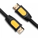 Кабель HDMI M-M UGREEN HD101 1м V2.0 Round Cable 4K 10115 черно-желтый - изображение 2