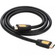 Кабель HDMI M-M UGREEN HD101 1м V2.0 Round Cable 4K 10115 черно-желтый - изображение 6