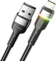 Кабель Essager Colorful LED USB-A to Lightning 2.4A USB Cable Fast Charging 1 м Black (EXCL-XCD01) - зображення 3