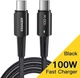 Кабель Essager Sunset USB Type C x USB Type C 100 Вт 2 м Черный (EXCTT1-CGA01) - изображение 2