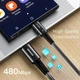 Кабель Essager Sunset USB Type C x USB Type C 100 Вт 2 м Черный (EXCTT1-CGA01) - изображение 4
