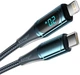 Кабель Essager LED Digital Display USB Type C x Lightnining PD 20 Вт 1 м Синий (EXCTL-YD03) - изображение 3