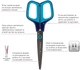 Ножницы офисные Axent Titanium 19 см Сине-бирюзовые (6306-16-a) - изображение 2