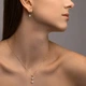 Сережки LUNET з жовтого золота, з діамантами 322983121 - изображение 3