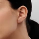 Сережки LUNET з червоного золота, з діамантами 35642421 - изображение 3