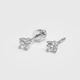 Сережки LUNET з білого золота, з діамантами 329591121 - изображение 1
