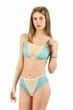Комплект женский кружевной топ и трусики-бразилиана Felisiya Lingerie Желтый 2009+209-007с1741 S - изображение 2