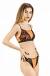 Комплект женский кружевной топ и стринги Felisiya Lingerie Оранжевый 2009+220-395с170 S - изображение 2