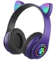 Наушники Bluetooth УШКИ CATear VZV-23M LED беспроводные RGB KTR-321-Purple - изображение 2