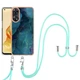 Захисний чохол Deexe Marble Case with Strap для OPPO Reno 8T - Green - зображення 2