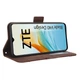 Чехол-книжка с кармашками Deexe Wallet Stand для ZTE Blade V40 Design - Brown - изображение 4