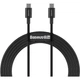 Дата кабель USB-C to USB-C 1.0m 5A Black Baseus (CATYS-B01) - изображение 1