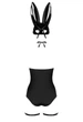 Эротический костюм кролика Obsessive Bunny costume черный L/XL - изображение 4