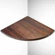 Полиця коса конусна Wood Wedge 40х40х2,5 см Коричневий (ДТ30016029) - изображение 2