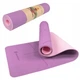 Коврик (мат) для йоги та фітнесу Springos TPE 6 мм YG0015 Purple/Pink - изображение 7