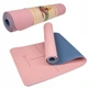 Спортивный коврик (YG0014) 183х61х0,6 см Springos Розово-синий 000127309 - изображение 2
