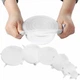 Набір силіконових кришок для посуду Super stretch silicone прозорий 6 шт - зображення 2