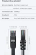Патч-корд Essager TopSpeed Cable Ethernet Cat6 RJ45 Flat Cable 0.5 м Черный (EXCWXB-JSB01) - изображение 11