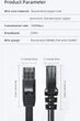 Патч-корд Essager TopSpeed Cable Ethernet Cat6 RJ45 Round Cable 15 м Черный (EXCWXY-JSE01) - изображение 11