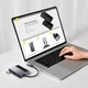 Адаптер USB Хаб Baseus Magic Multifunctional Type-C HUB with Retractable Clip Standard Edition CAHUB-DA0G - изображение 3