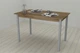 Стол кухонный Ferrum-decor Бенита 75x120x70 Серый ДСП Дуб Таверна 16мм (BEN0055) - изображение 3