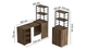Стол-тумба трансформер Смарт 4/1 с этажеркой Ferrum-decor 1430x1450x500 Черный металл ДСП Дуб Таверна 16 мм (SMART405) - изображение 3