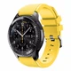 Силиконовый ремешок Watchbands для Samsung Gear S3 / Samsung Galaxy Watch 46mm Silver - желтый (WB001YELLOW) - изображение 1