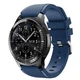 Силиконовый ремешок Watchbands для Samsung Gear S3 / Samsung Galaxy Watch 46mm Silver - синий (WB001DARKBLUE) - изображение 1