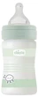 Бутылочка для кормления стеклянная Chicco Well-Being Colors с силиконовой соской 0м+ 150 мл (28711.31) - изображение 1