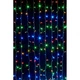 Светодиодная LED гирлянда штора Водопад 2х2м 240 Led - Дождь на белом прозрачном проводе, мультиколор - изображение 5