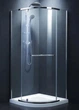 Кабина для душа DEVIT полукруглая без поддона Comfort 100x100x190см прозрачный витраж 8мм профиль хром FEN1223 - изображение 3