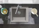 Мойка для кухни HANSGROHE гранитная S510-F450 560x510мм прямоугольная врезная без сифона серая 43312380 - изображение 3