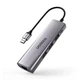 Док-станція Ugreen CM266 USB A 3.0 - USB 3.0x3/HDMI/RJ45/Micro USB 60812 Сіра - зображення 1