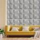Декоративная ПВХ плита Sticker Wall платиновый мрамор 600*600*3mm (S) SW-00001632 - изображение 2
