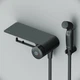 Змішувач для гігієнічного душу AM.PM X-Joy TouchReel прихованого монтажу чорний латунь 55x40мм F0H85A822 - зображення 6