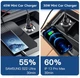 Автомобильное зарядное устройство Essager Gyroscope Mini Charger USB-A + Type-C 45W Blue (ECCAC45-TL03-Z) - изображение 5