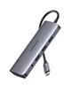 Концентратор USB Type-C Ugreen CM179 3xUSB 3.0 + HDMI + VGA + RJ45 1000M Ethernet + Cardreader + 3.5 мм, Gray (80133) - изображение 1