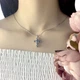 Серебряный крестик с мистик топазом 4.06ct (2007838) - изображение 3