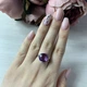 Серебряное кольцо с александритом 7.813ct, вес изделия 4,44 гр (1964163) - изображение 3