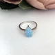 Серебряное кольцо с опалом 0.755ct, вес изделия 2,35 гр (2097792) - изображение 2