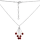 Серебряное колье с кораллом, вес изделия 3,99 гр (2131823) - изображение 1